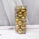 Shiny and Matte Christmas Ball Ornaments