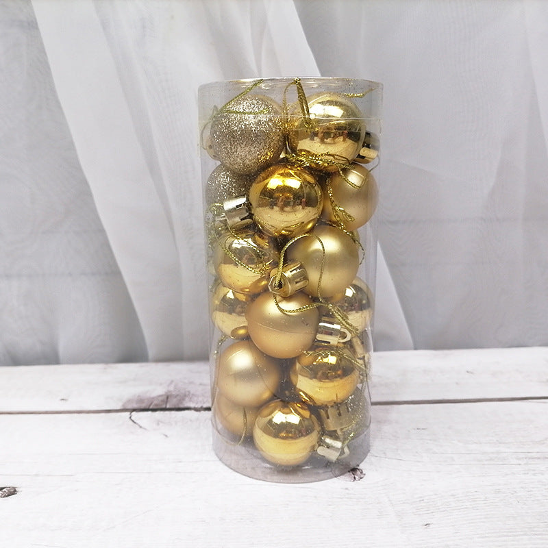 Shiny and Matte Christmas Ball Ornaments