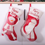 Calza di Natale rossa e bianca