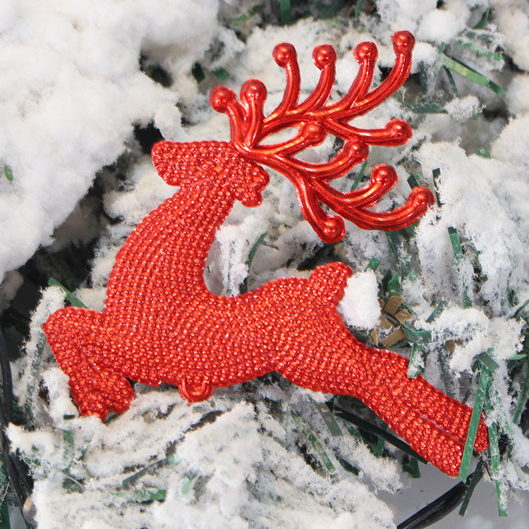 Glitter Reindeer Christmas Tree Ornament