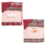Christmas Chair Covers with Santa and Snowman