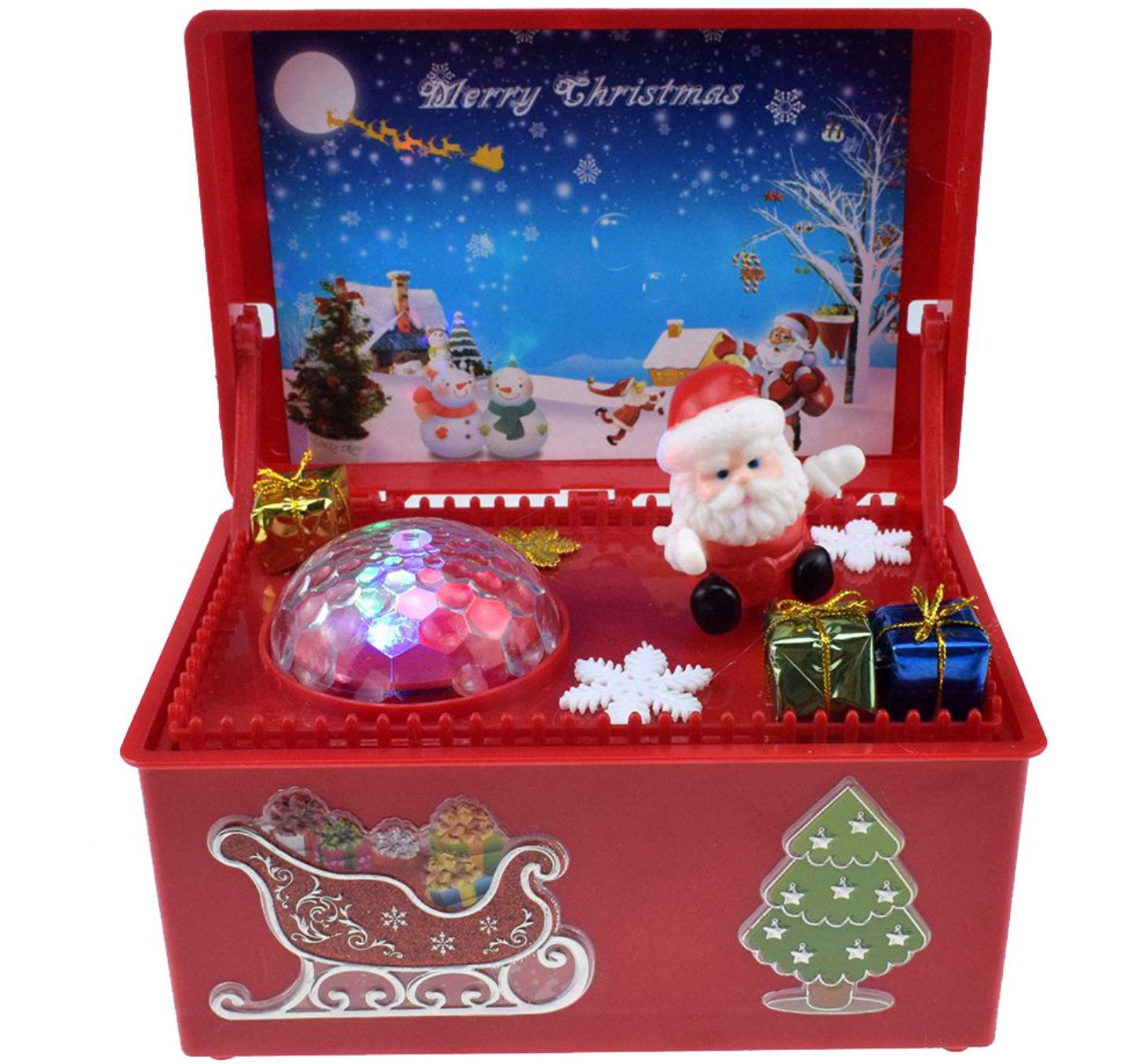 Boîte cadeau de Noël musicale surprise