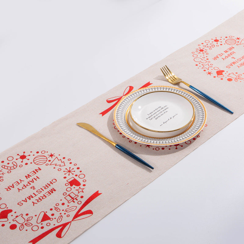 Reindeer and Snowman Christmas Table Runner