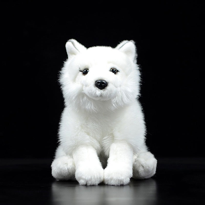 Fluffy Arctic Fox Plush Toy