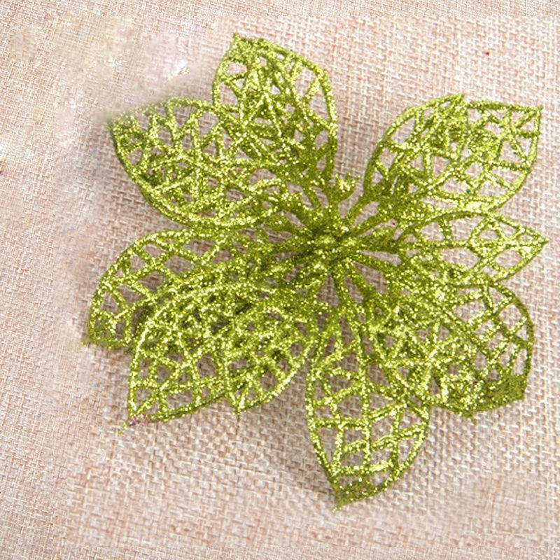 Glitter Christmas Flower Tree Picks