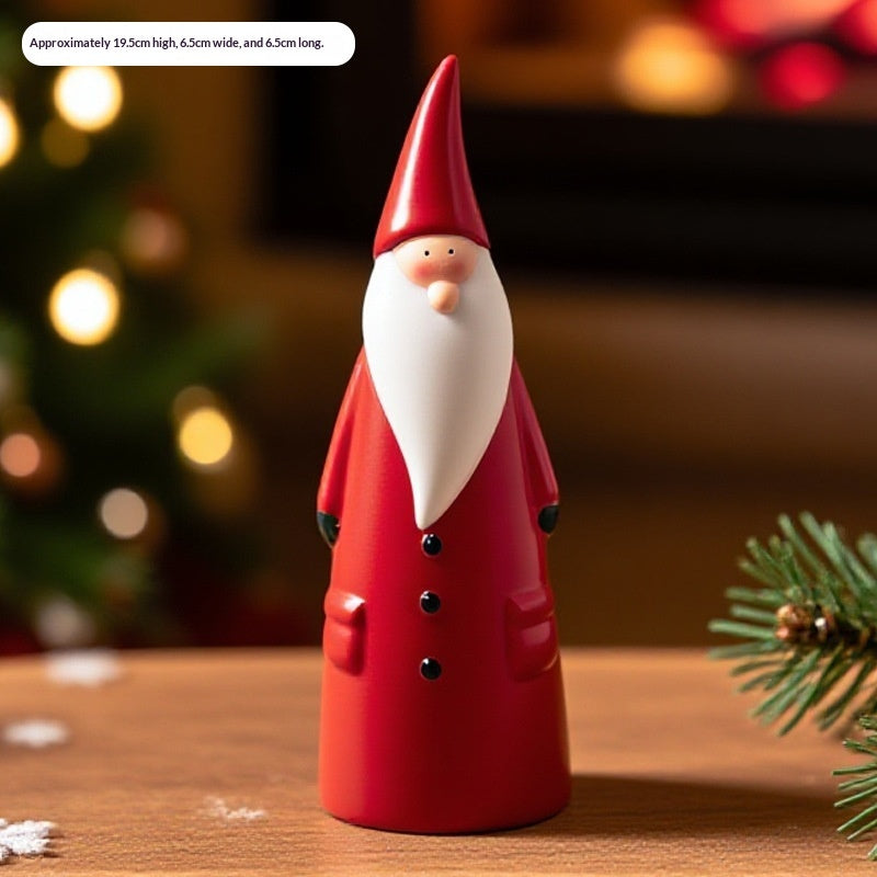 Figurines de Noël Père Noël et bonhomme de neige en vinyle