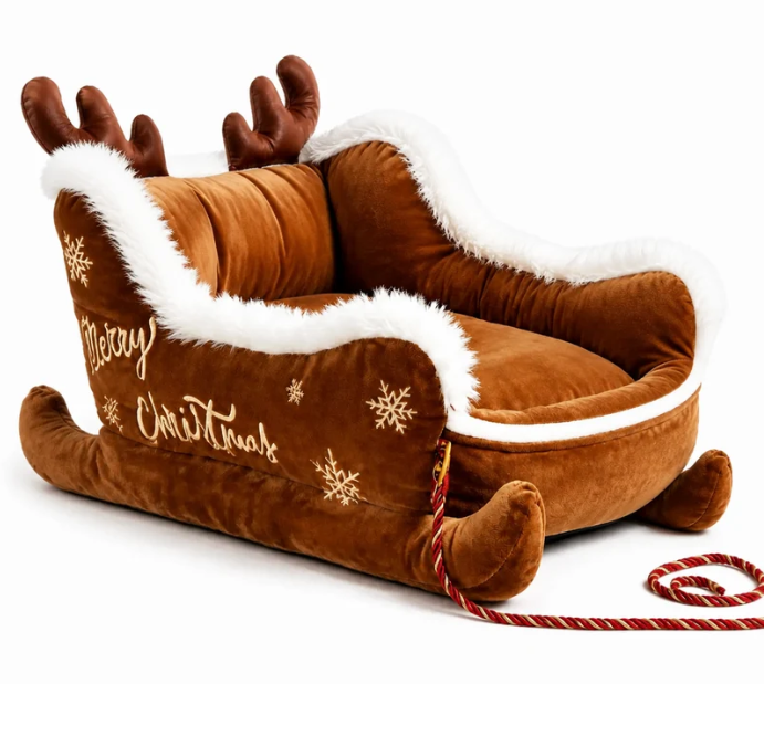 Santa’s Sleigh Pet Bed