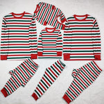 Striped Christmas Matching Family Pajamas 1