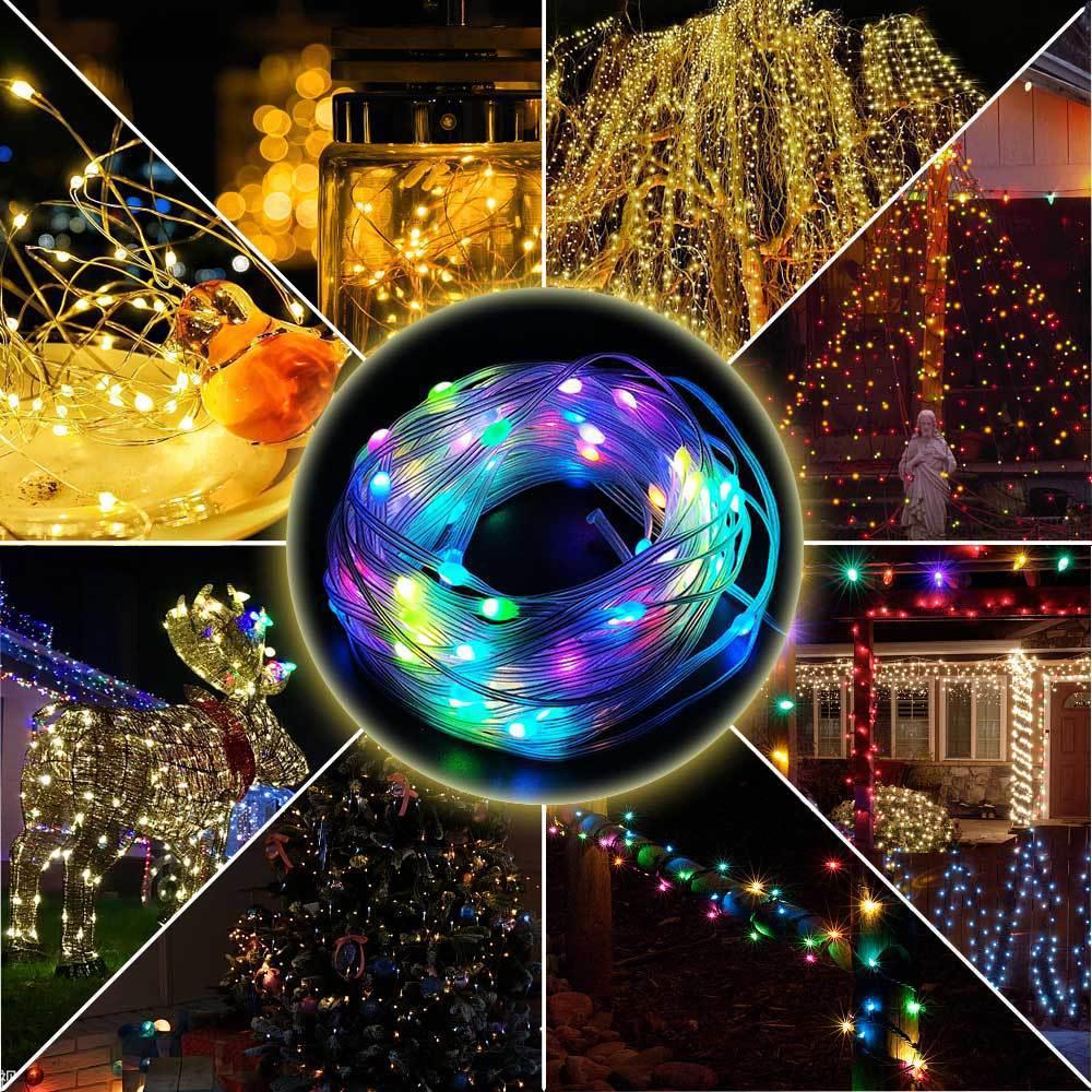 Inteligentne lampki choinkowe LED RGB