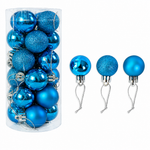 Shiny and Matte Christmas Ball Ornaments