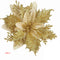 Flor navideña de doble capa para decorar el árbol