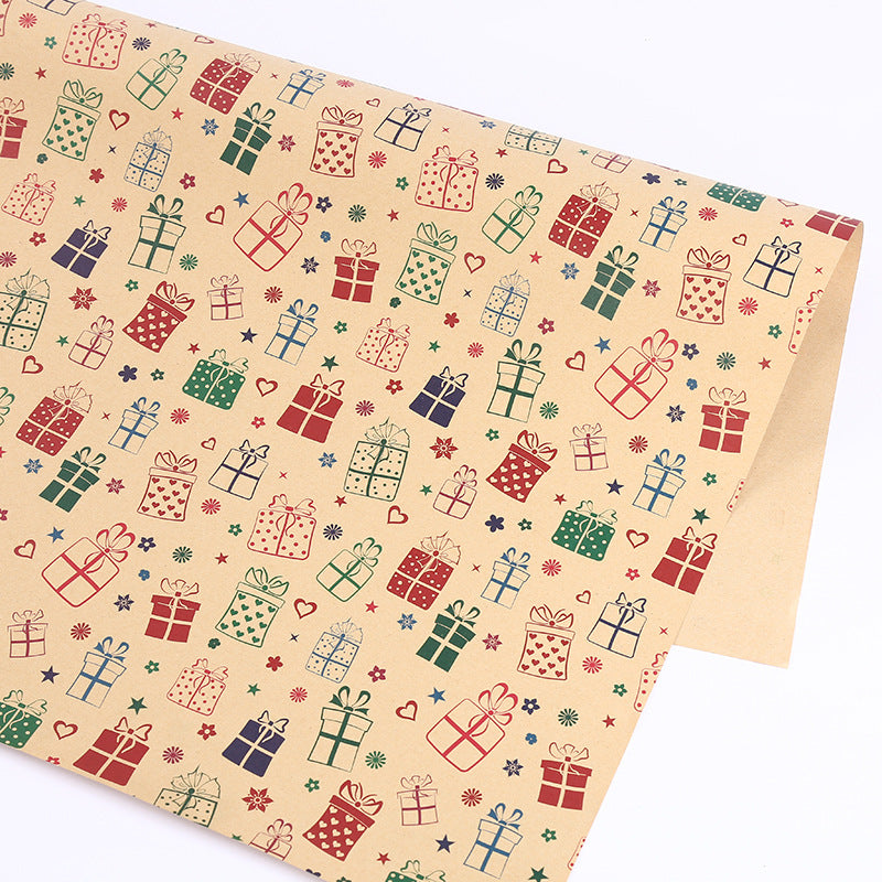 Thick Kraft Christmas Wrapping Paper 50x70 cm