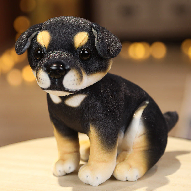 Cachorro de peluche adorable sentado o de pie