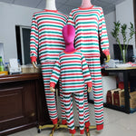 Striped Christmas Matching Family Pajamas 5