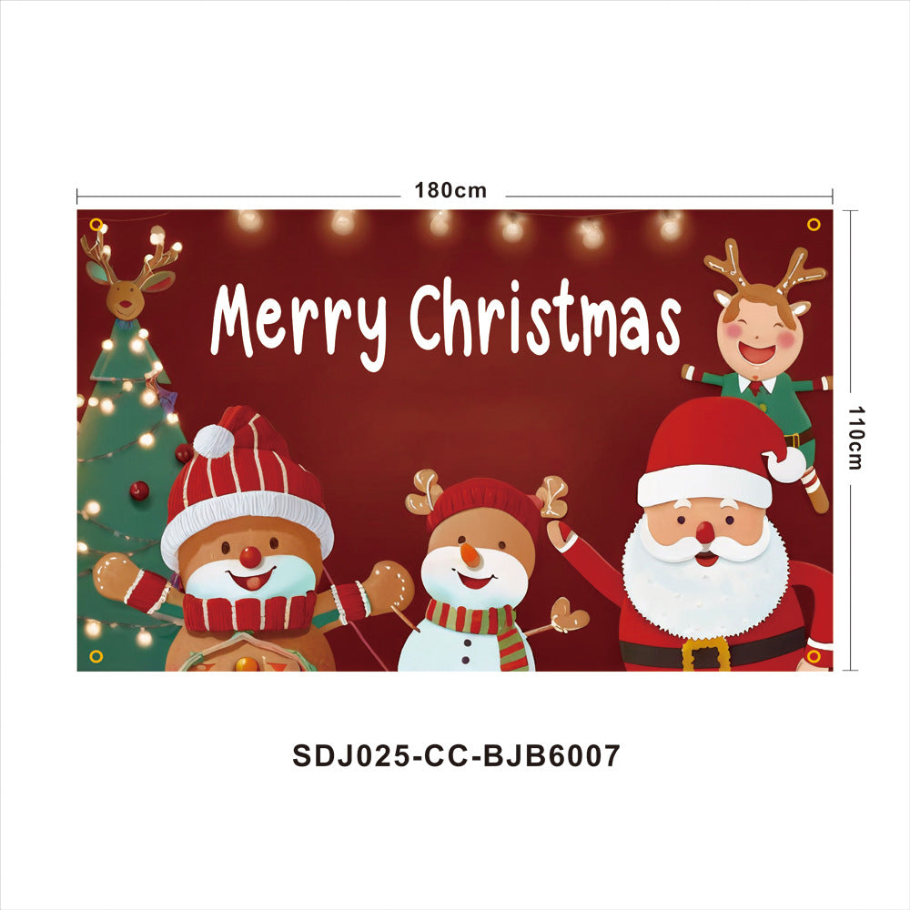Toile de fond de Noël imprimée pour fêtes et photos