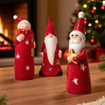 Figurines de Noël Père Noël et bonhomme de neige en vinyle