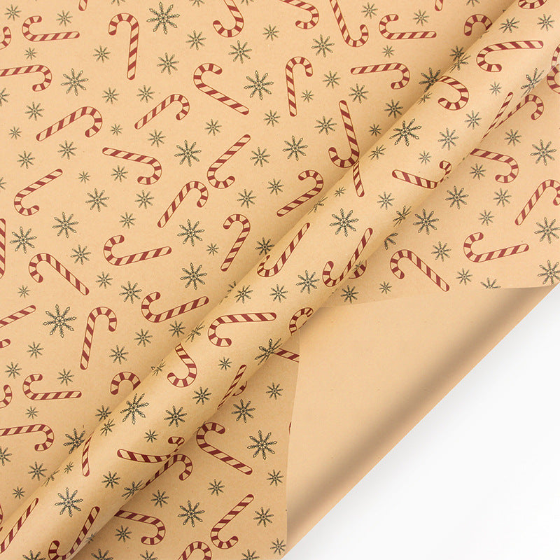 Papier cadeau kraft de Noël vintage
