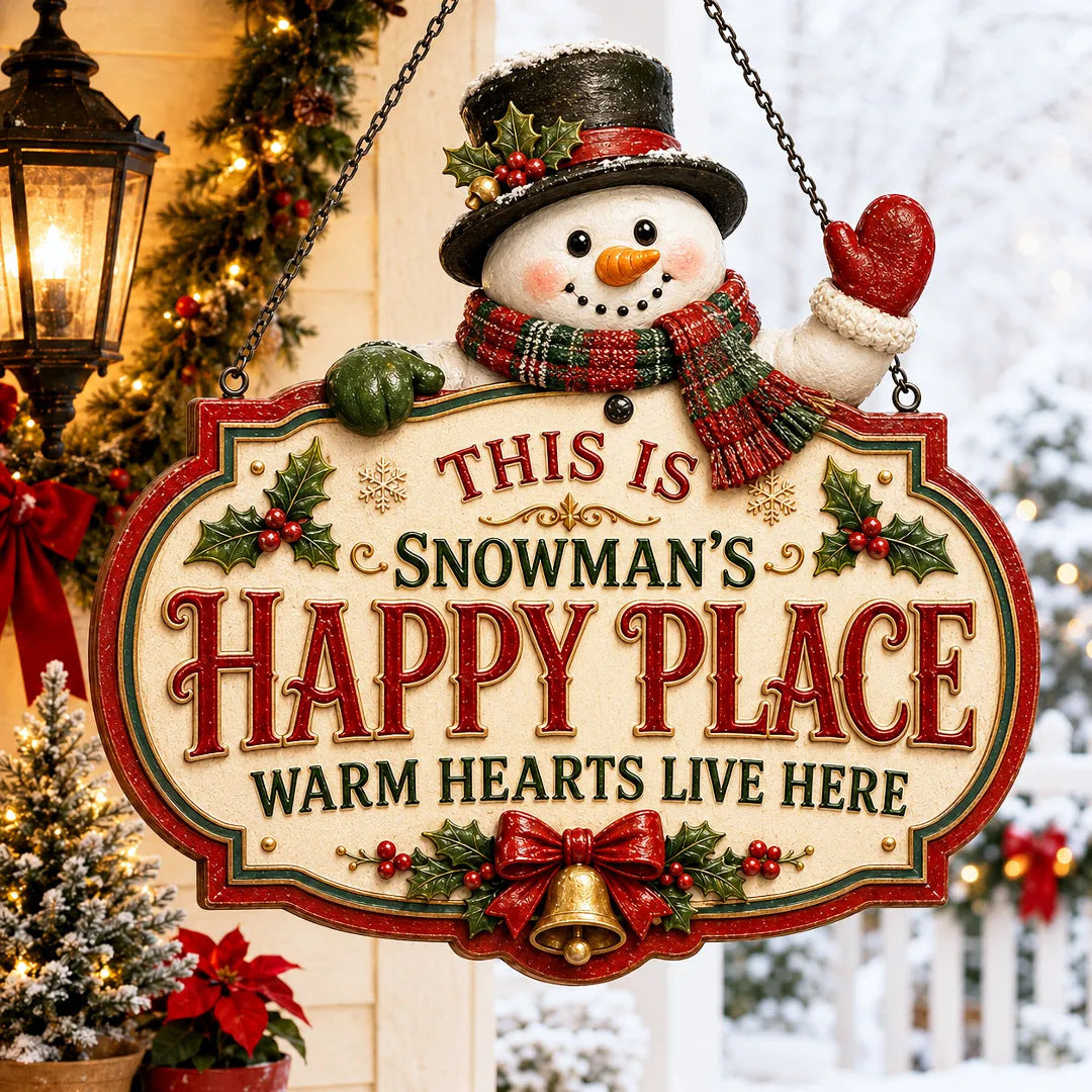 Merry Christmas Wooden Hanging Sign
