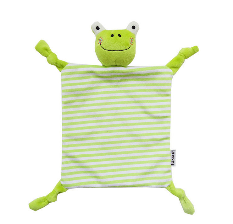 Copertina doudou per neonati con animaletto di peluche