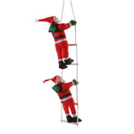 Kletternder Weihnachtsmann auf Leiter – Weihnachtsdeko
