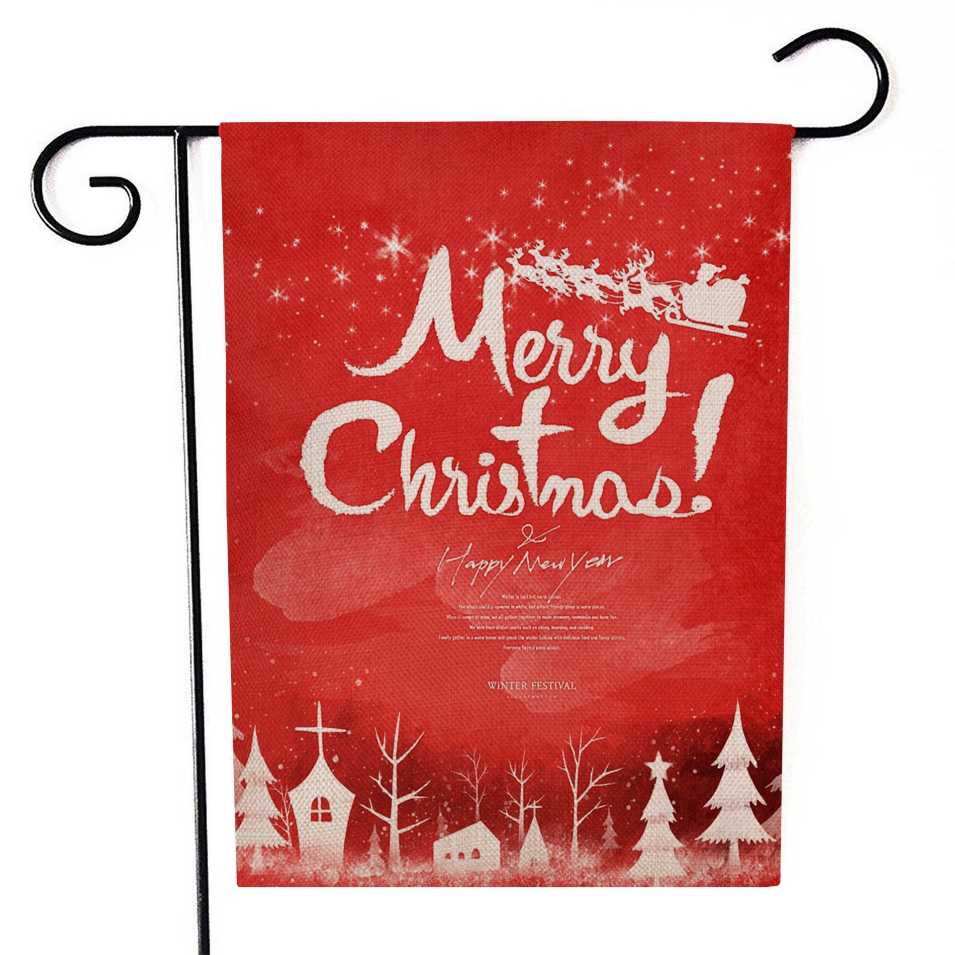 Drapeau de jardin de Noël Père Noël 30x45 cm