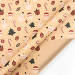 Papier cadeau kraft de Noël vintage
