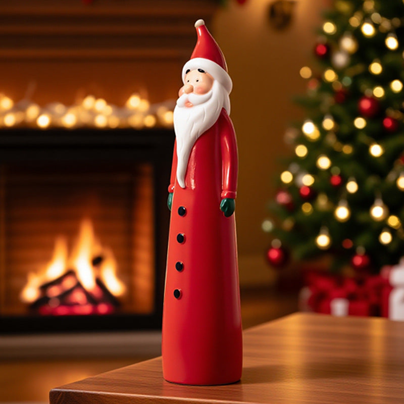 Figurines de Noël Père Noël et bonhomme de neige en vinyle