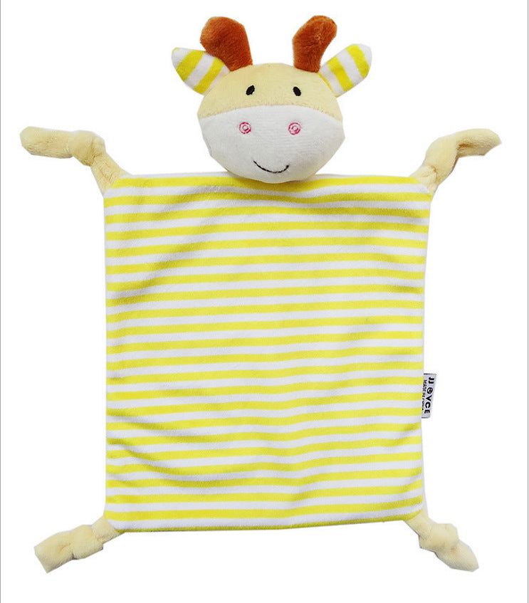 Copertina doudou per neonati con animaletto di peluche