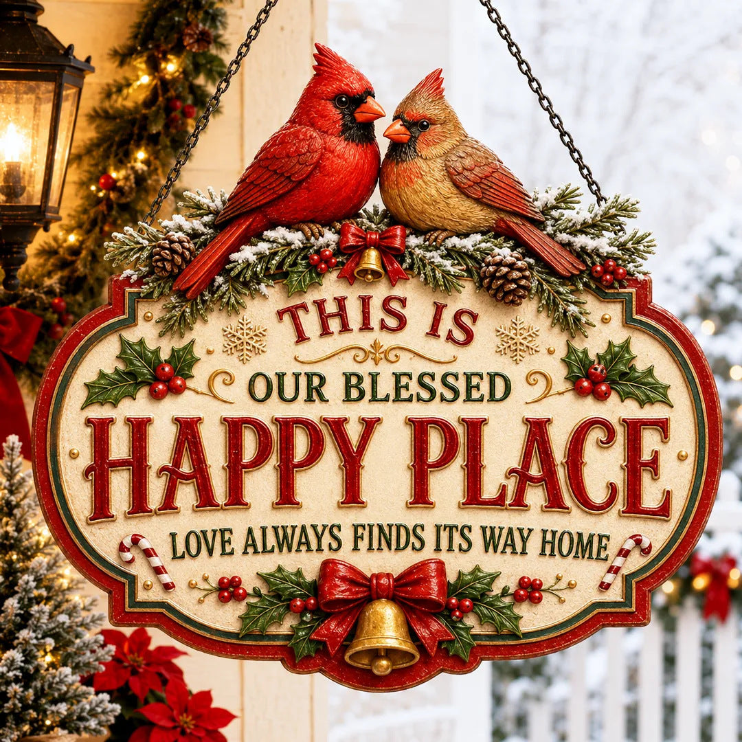 Merry Christmas Wooden Hanging Sign