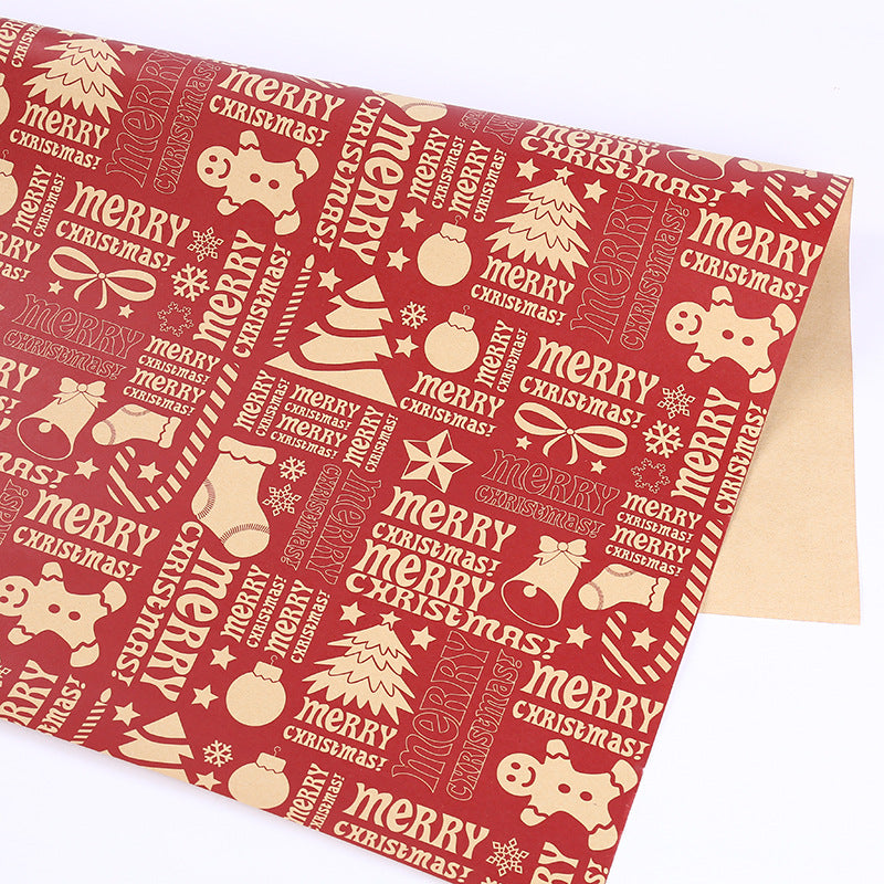 Thick Kraft Christmas Wrapping Paper 50x70 cm