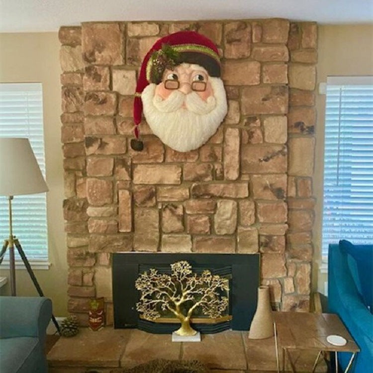 Wooden Santa's House Christmas Wall Sign