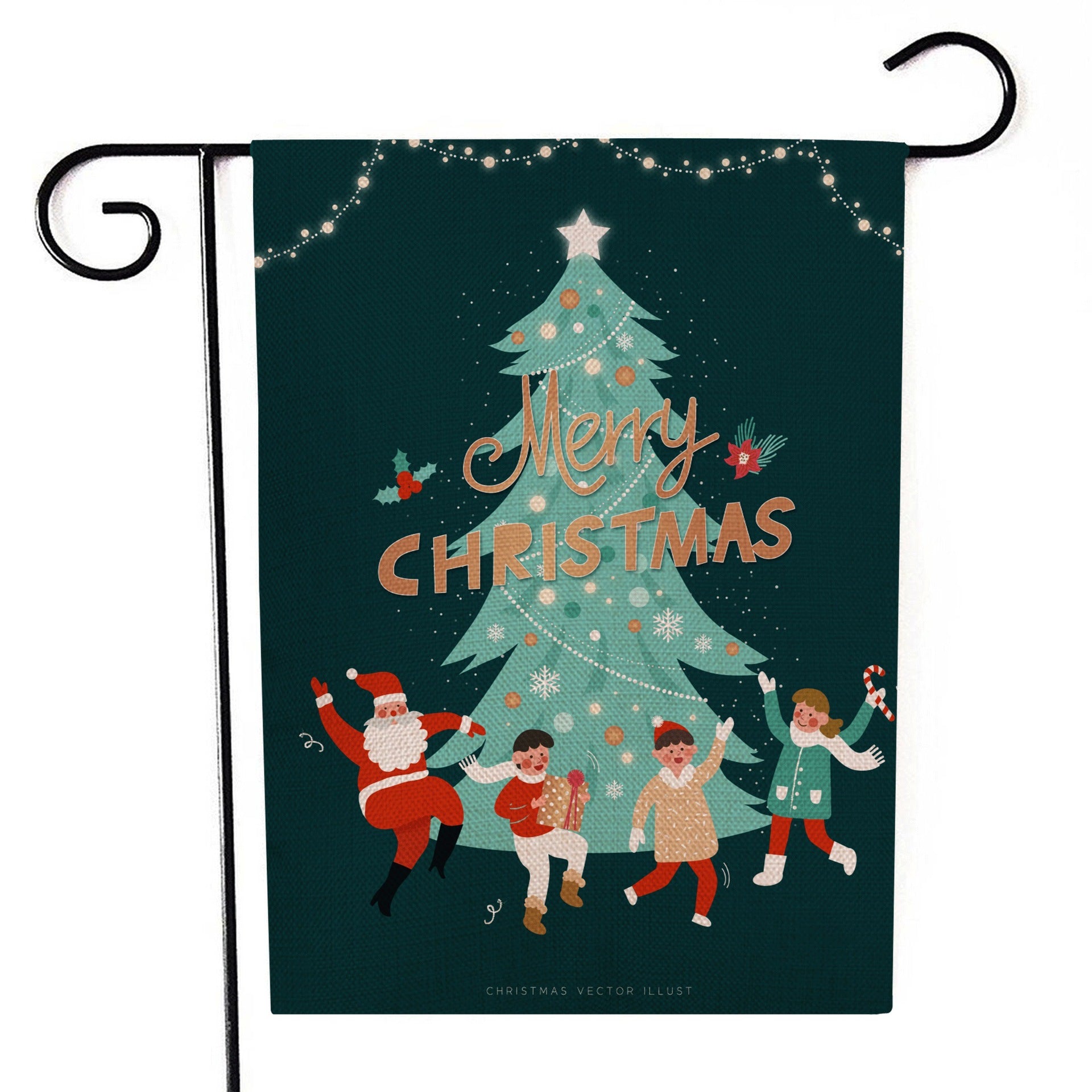 Drapeau de jardin de Noël Père Noël 30x45 cm