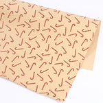 Papel de Embrulho de Natal Kraft Grosso 50x70 cm