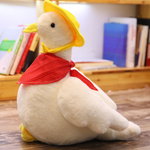 Schattige eendknuffel met sjaal