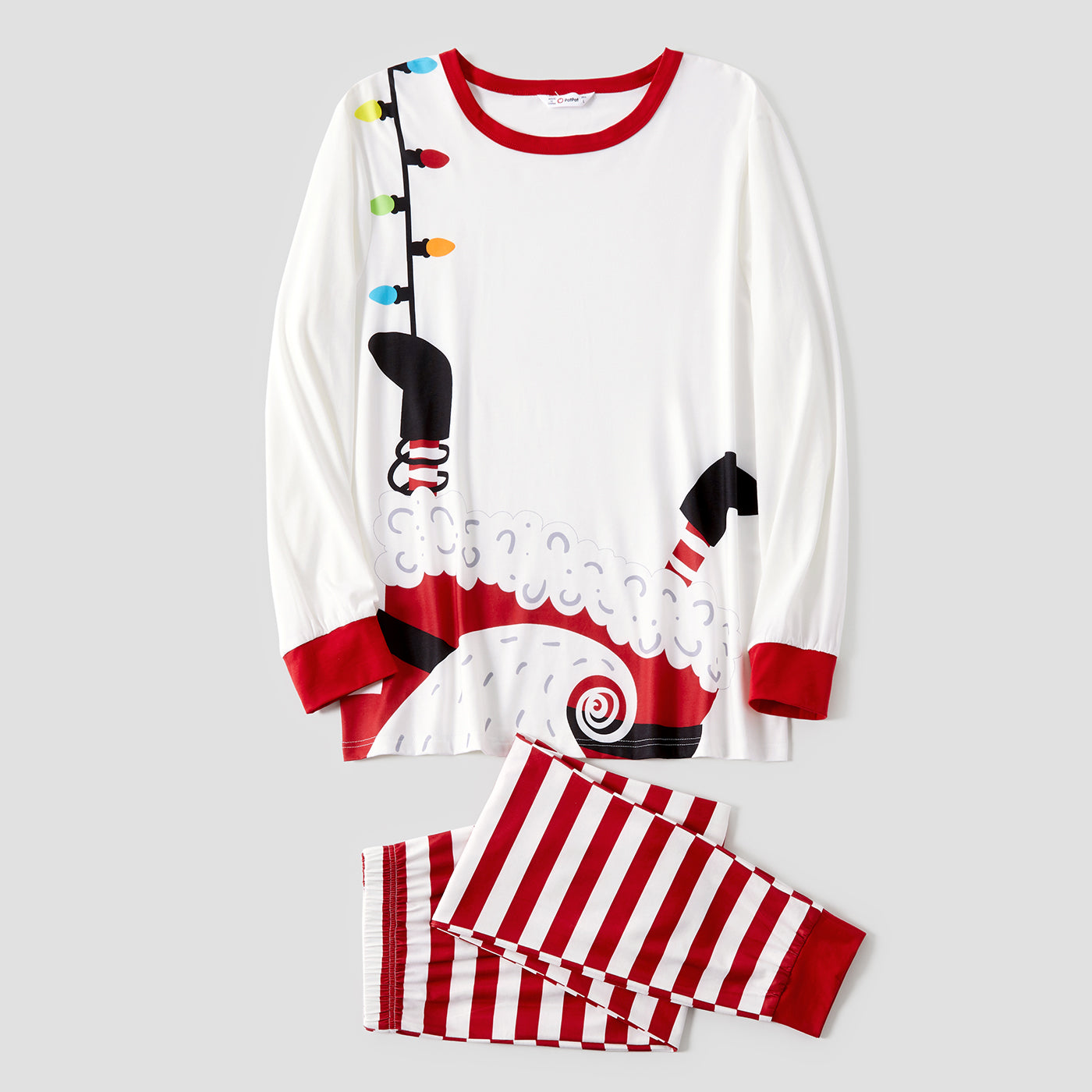 Colorblock Christmas Matching Family Lounge Set 5