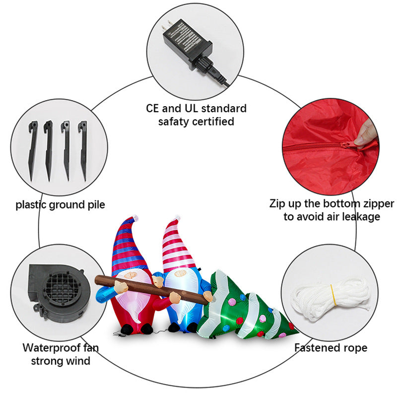 2.1m Giant Christmas Inflatable Yard Decoration