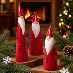 Figurines de Noël Père Noël et bonhomme de neige en vinyle