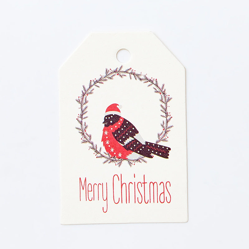 Christmas Paper Hanging Gift Tags, 100 Pieces