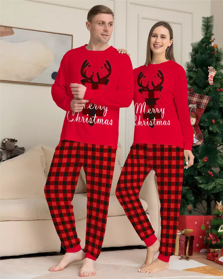 Merry Christmas Matching Family Pajamas (with Dog Sizes) 3