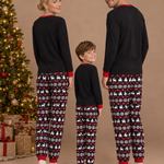 Santa Hat Matching Family Christmas Pajamas – back view
