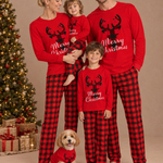 Merry Christmas Matching Family Pajamas (with Dog Sizes) – family photoshoot