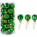 Shiny and Matte Christmas Ball Ornaments