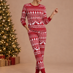 Matching Family Christmas Pajamas – Nordic Reindeer 3