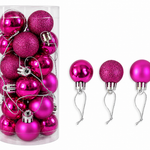 Shiny and Matte Christmas Ball Ornaments