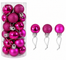 Shiny and Matte Christmas Ball Ornaments