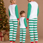 Candy Stripe Christmas Matching Family Pajamas – back view