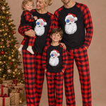 Santa Face Matching Family Christmas Pajamas – family photoshoot