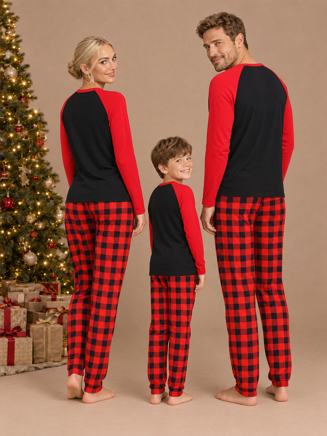 Christmas Family Pack Matching Pajamas – back view