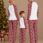 Merry Christmas Letter Matching Family Pajamas – back view