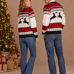 Couples Matching Christmas Knit Sweater – back view